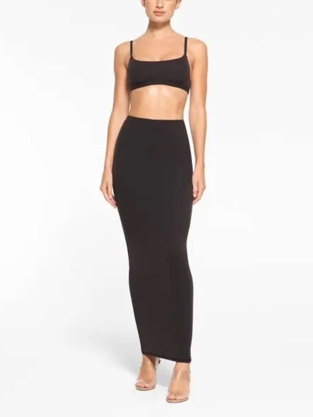 SKIMS Fits Everybody Maxi Skirt Onyx S